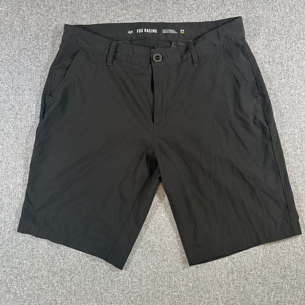 Fox Racing Mens Slambozo Tech Shorts Black Hybrid Chino Motocross Size 34 10in